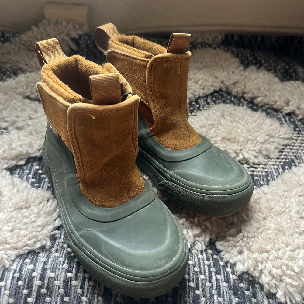 Vans MTE Waterproof Kids Suede and Rubber Boots - Brown and Green